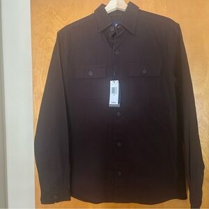 New Ben Sherman Original  Dark Chocolate Pocket Shirt Jacket Button Front Size S